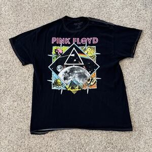 Pink Floyd 50 The Dark side Of The Moon Men's Black Short Sleeve T-Shirt Size M